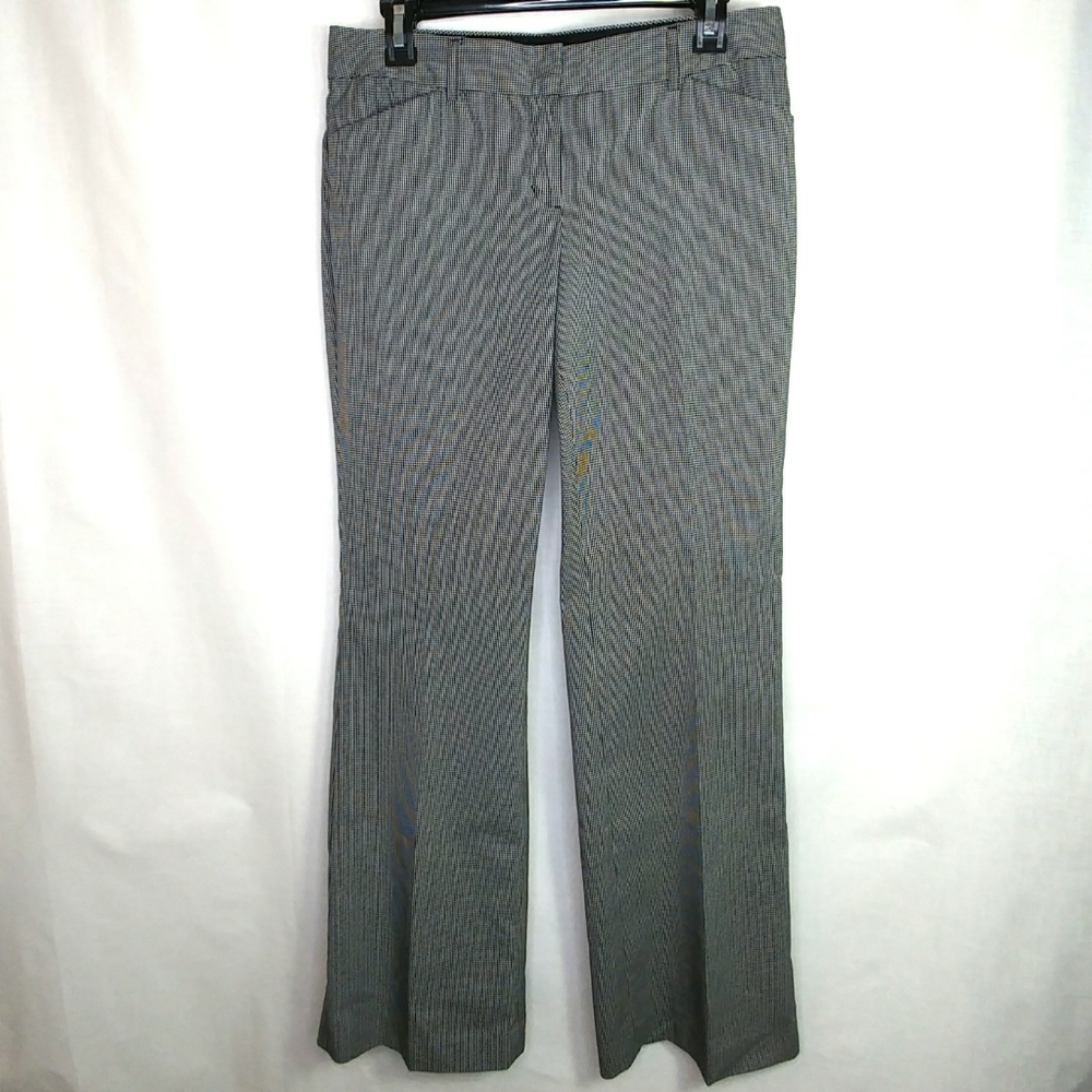 Express Editor Check Print Dress Pants Size 4r - image 1